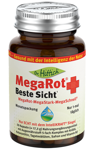 Artikelbild des Artikels “Mega-Rot<sup>®</sup> Beste Sicht¹ <span>- Kapseln</span> “